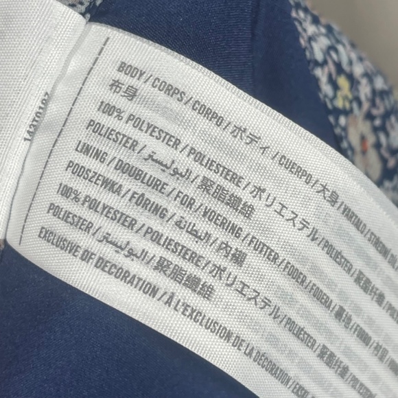 NEW Abercrombie & Fitch Skirt Womens 00 blue floral wrap midi preppy - Picture 6 of 10